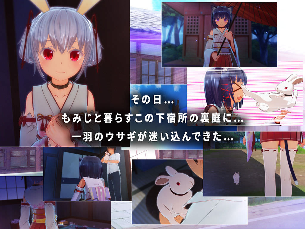 下宿屋に現れたうさぎ